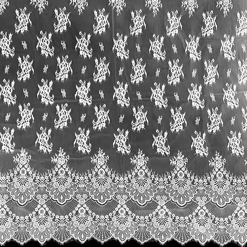 Eyelash Lace Lace Fabric Dress Polyester for Women's Wear Wholesale Su 11
